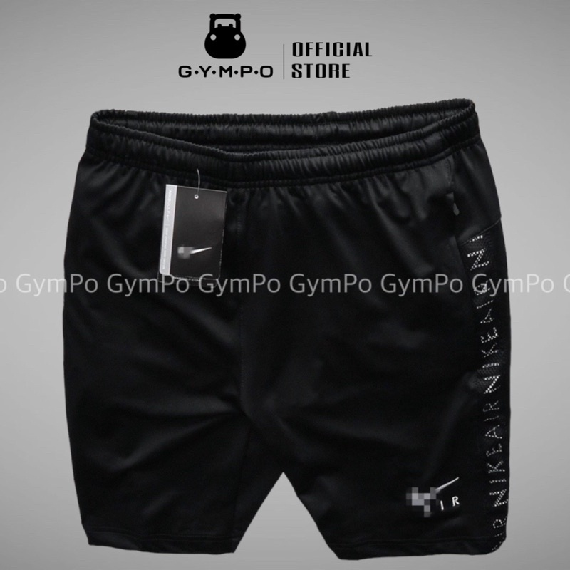 Quần Short Phối Dọc Lưới Hông Vải Thun Thể Thao Nam [ĐỒ TẬP GYM NAM]