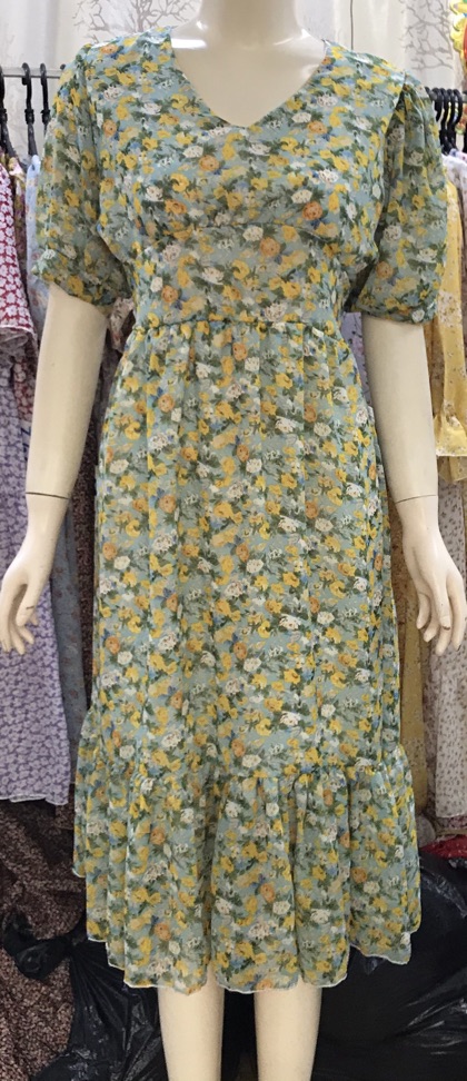 Đầm maxi voan hoa thiết kế 🌸🌸🌸 | BigBuy360 - bigbuy360.vn