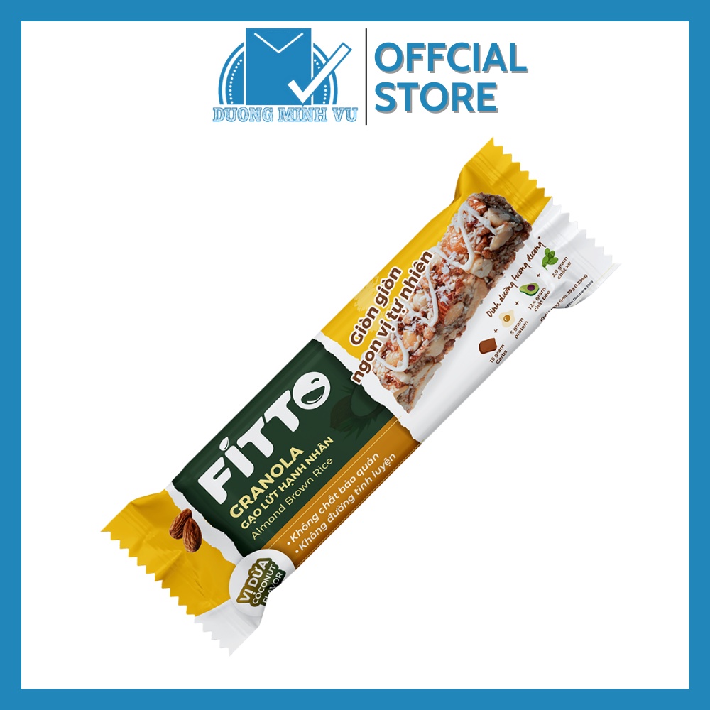 Hộp 6 Thanh Năng Lượng Fitto Dừa Begin 365 Bánh Ăn Kiêng Bánh Giảm Cân 210g