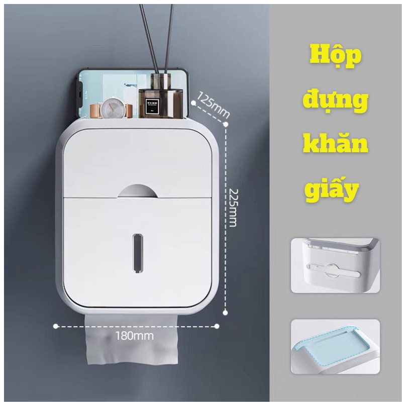 Hộp Đựng Giấy Vệ Sinh Hộp Đựng Khăn Giấy Gắn Tường Chống Thấm Nước Sáng Tạo Cho Nhà Tắm Titan Store