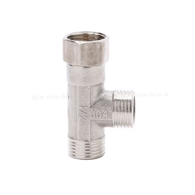 Tê 2 Ren Ngoài 1 Đầu Ốc Inox 304, Tê Chia Nước Bồn Cầu Và Vòi