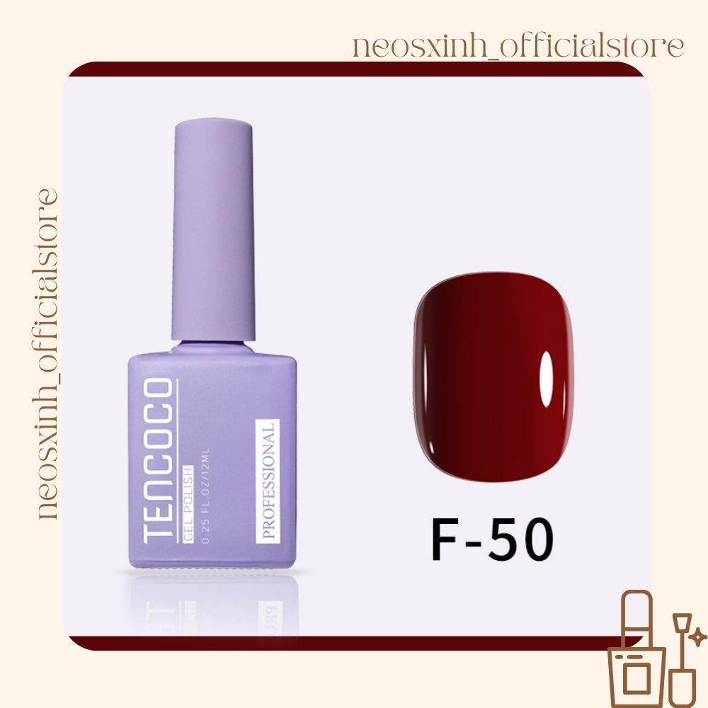 Sơn Móng Tay Gel 12ml Màu Nude Nâu Tây TENCOCO UV LED - Neosxinh Nails