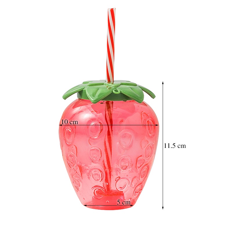 Bình Nước, Bình Đựng Nước Hình Quả Dâu Tây 500ml Kèm Ống Hút Và Móc Khóa Dâu Tây | BigBuy360 - bigbuy360.vn