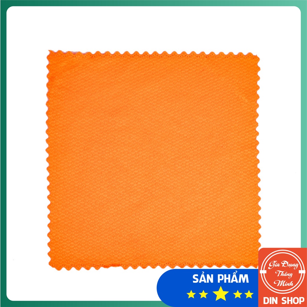 Khăn lau kính đa năng 🍁DIN SHOP🍁 1 Khăn lau bát đĩa, lọ thủy tinh và các đồ dùng nhà bếp thấm hút tốt vân vảy cá