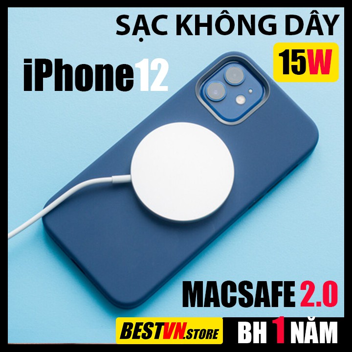 [SẠC CAO CẤP MACSAFE] Sạc Không Dây Cho iPhone 12 Và Các Dòng Máy Hỗ Trợ Sạc Không Dây Chuẩn Qi