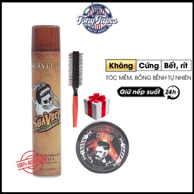 Sáp vuốt tóc Pomade Kingdom U.S.A CHÍNH HÃNG giữ nếp dưỡng ẩm + Gôm xịt tóc / Keo xịt tóc/ Wax | november