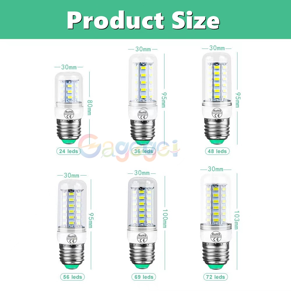 Bóng Đèn Led Trái Bắp Siêu Sáng 5730 SMD E27 220V Tiết Kiệm Năng Lượng