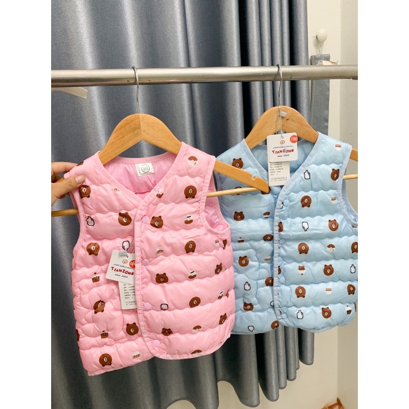 áo ghi Lê phao gấu cho bé