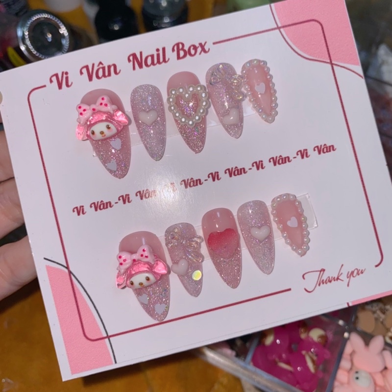 Nail box thiết kế , móng giả mẫu koromi