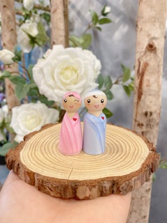 Set 2 búp bê gỗ baby