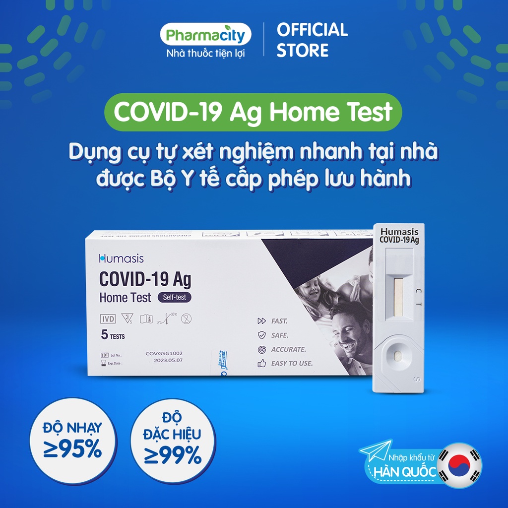 Humasis Covid-19 Ag Home Test ( Self-test) (Hop 5 Test)