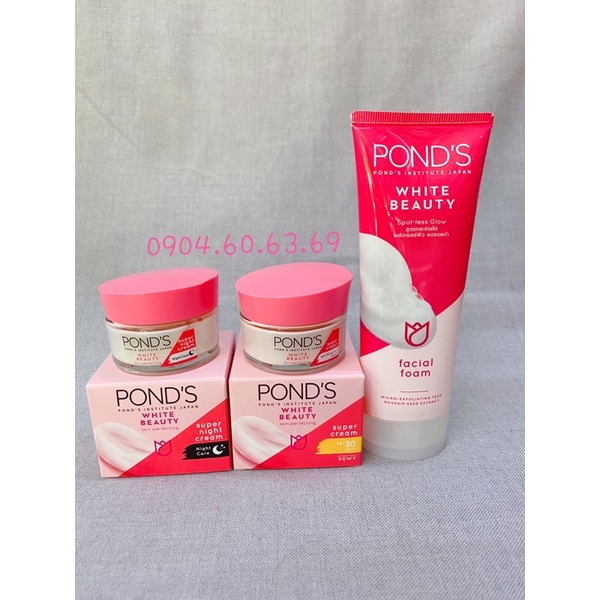Combo Kem POND'S Dưỡng Trắng Da Ngày Và Đêm 3in1