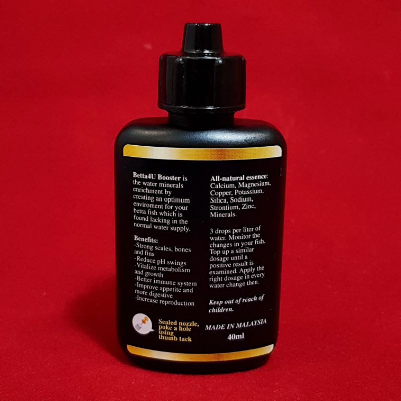 Betta4U Booster - PHIÊN BẢN MÀU ĐEN MỚI với MULTI VITAMIN🔥 Bộ tăng cường Betta4U chính hãng