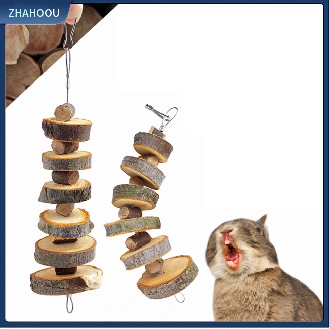 ☃Nhà☃ Đồ Chơi Nhai Gặm Bằng Gỗ Tự Nhiên Phù Hợp Cho Thỏ / Chuột Hamster / Chuột Lang /