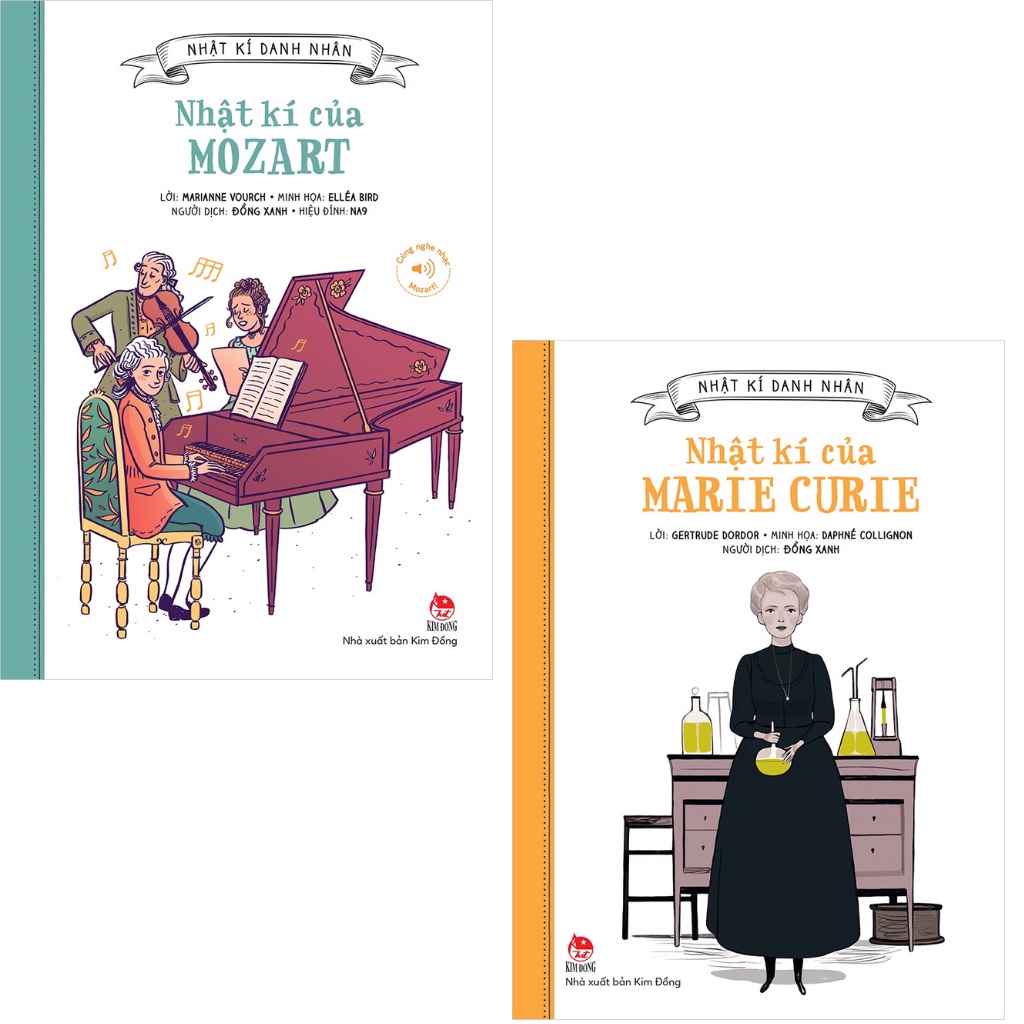 Sách (n) - Combo2c: Nhật kí danh nhân - Nhật kí của Mozart (2021) + Nhật kí danh nhân - Nhật kí của Marie Curie (2021)