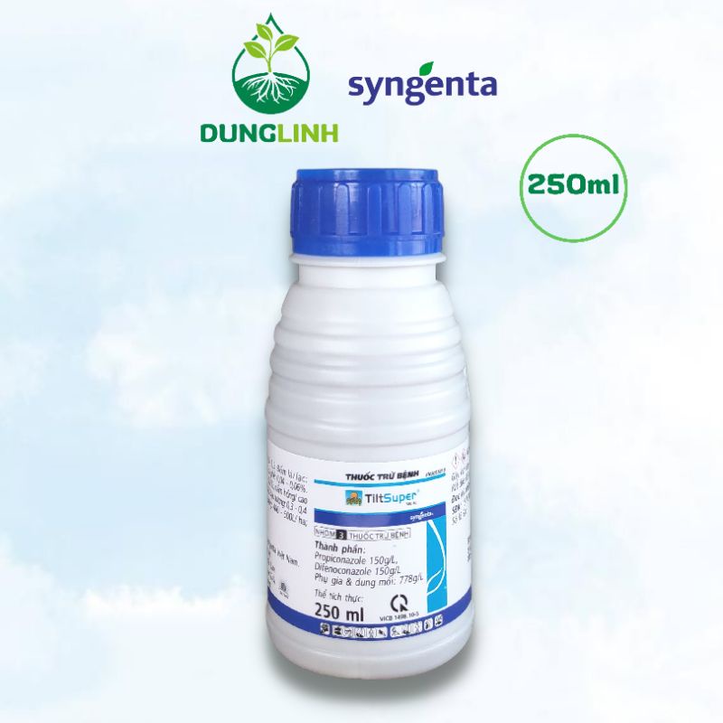 TILT SUPER/Bretil 300EC chai 250ml Syngenta trị đốm vằn vàng lá, lem lép hạt