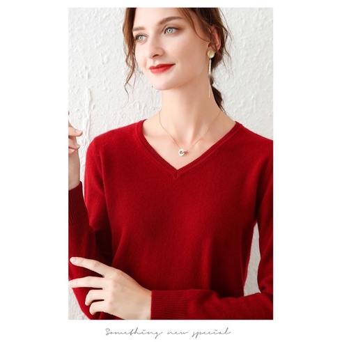 Áo len nữ FREDY cổ tim dài tay nữ, chất mềm mịn siêu ấm và giữ form  A97 | BigBuy360 - bigbuy360.vn