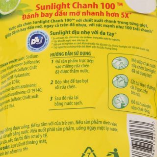 Nước rửa chén Sunlight túi 750g