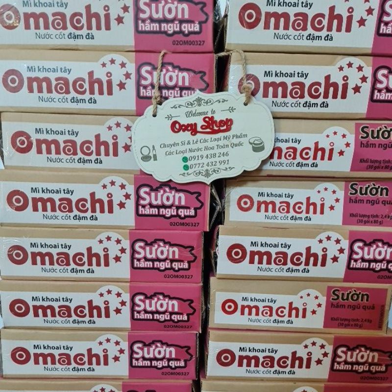 Thùng Mì 30 gói Omachi khoai tây sườn hầm ngũ quả