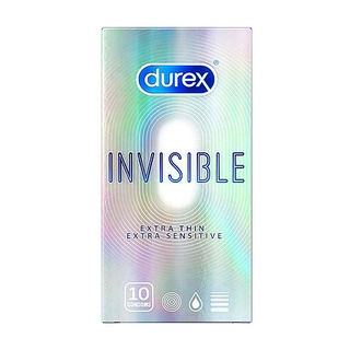 Bao cao su Durex Invisible Extra Thin Extra Sensitive (10 bao/ hộp)