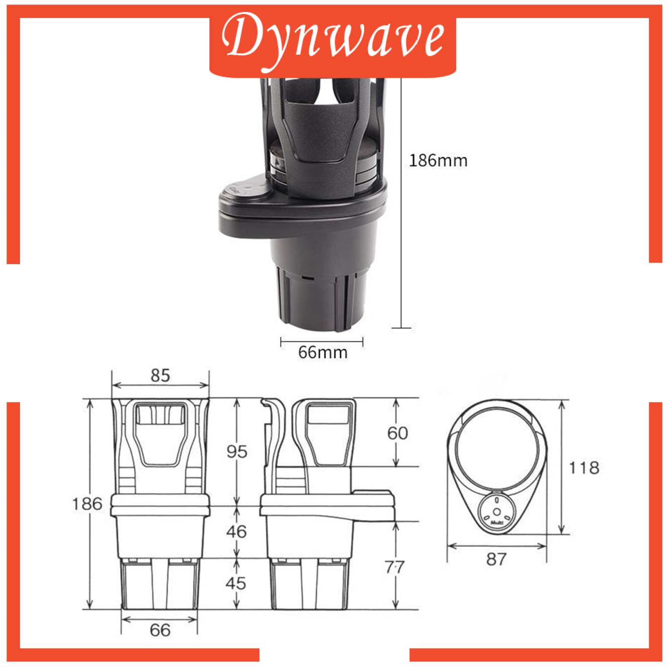 Giá Để Ly Nước Trên Xe Hơi 2 Trong 1