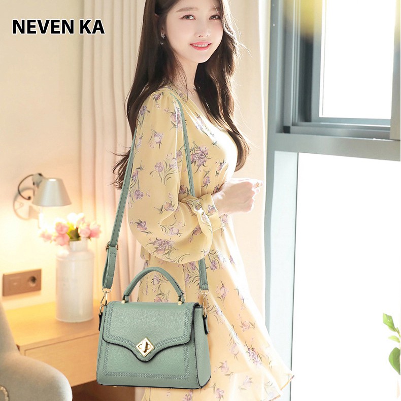 [Mã WABRWB24 giảm 30K đơn 99K] Túi xách nữ công sở khóa xoay xinh xắn thương hiệu NEVENKA N9124 | BigBuy360 - bigbuy360.vn