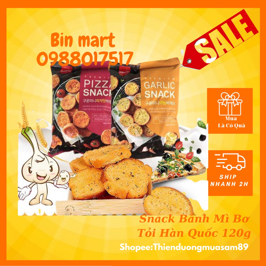 Bánh Mỳ Bơ Tỏi Hàn Quốc Gói 120g