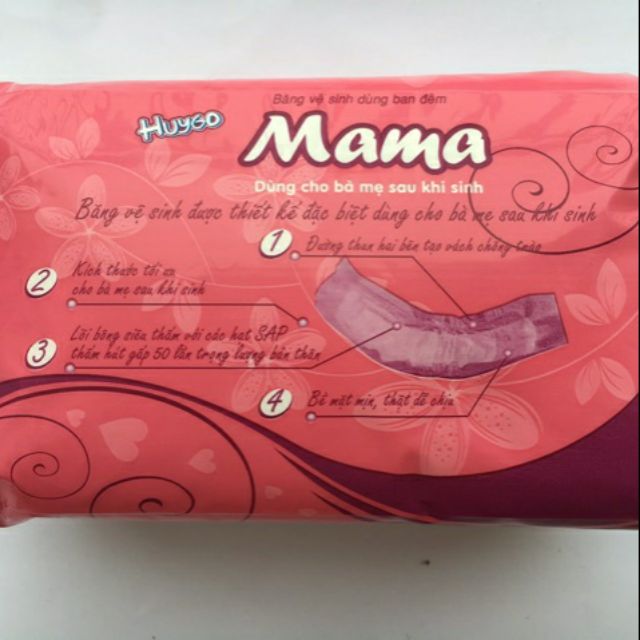 Bỉm MaMa ban đêm 12 miếng