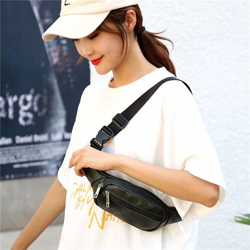 Túi nhỏ đeo ngực chạy thể thao ngoài trời đa- chức năng điện thoại di động triều Phiên bản Hàn Quốc Mickey Messenge