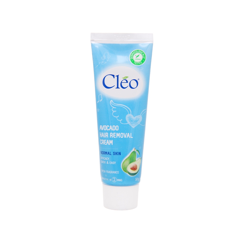 Kem tẩy lông Cléo Avocado Hair Removal Cream cho da thường 50gr