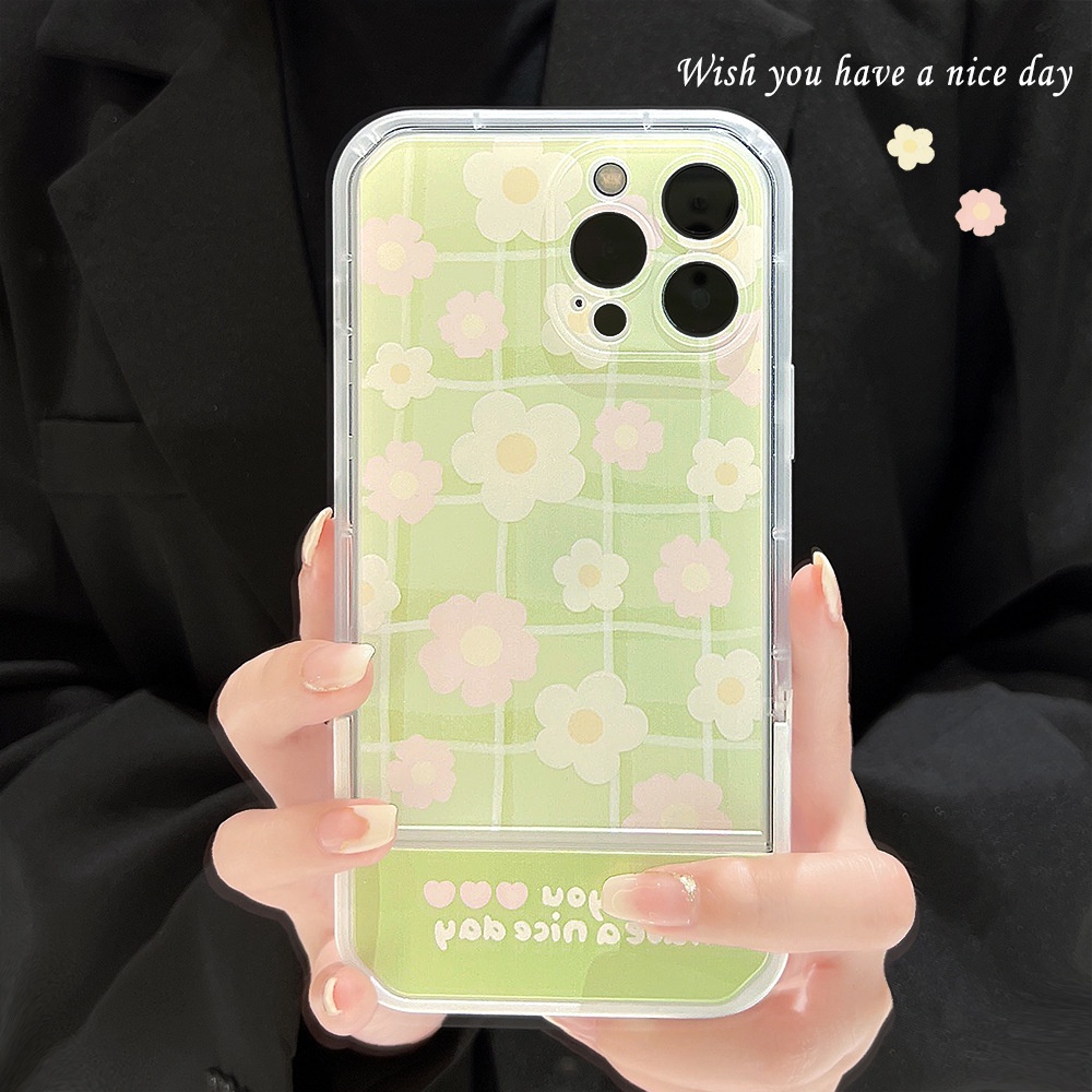 Ốp Điện Thoại Silicon Họa Tiết Hoa Kèm Giá Đỡ Cho Iphone 7 / 8 SE2020 7 + 8PLUS XS XR 11 12 13 PRO MAX