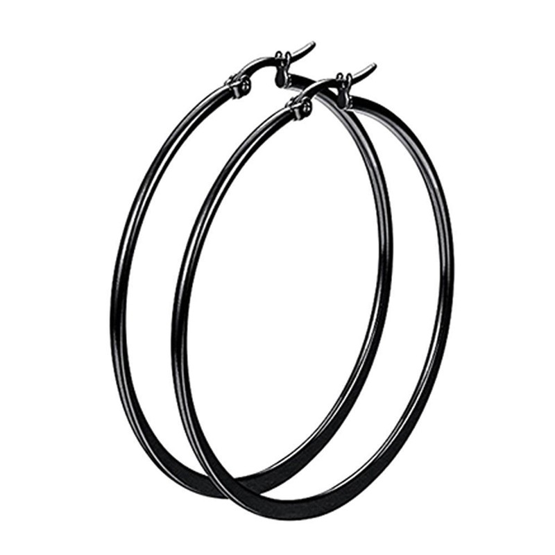 Khuyên Tai Tròn Lớn Phong Cách Steampunk