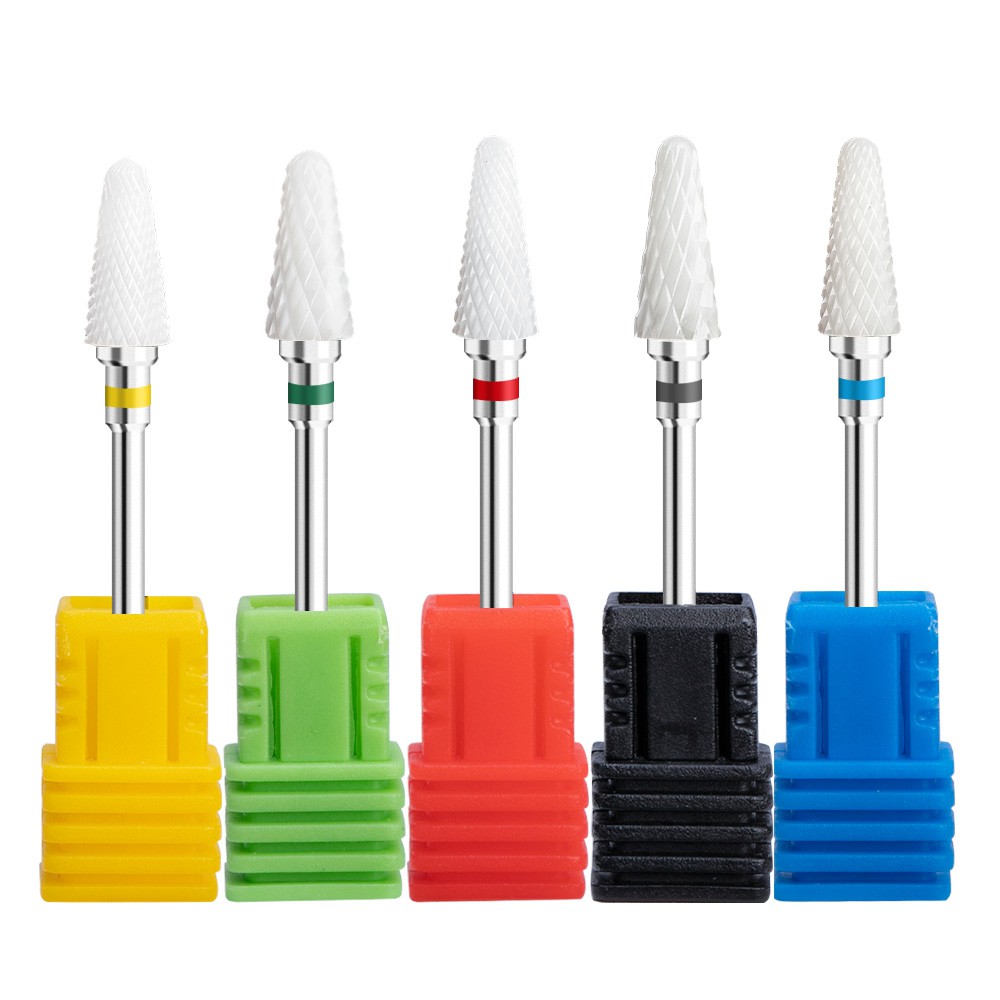 Chất Tẩy Tế Bào Chết Hình Nón Gốm Để Làm SạchMũi Khoan Sứ 2.35mm Chuyên Dụng Cho Máy Mài Móng Chân.