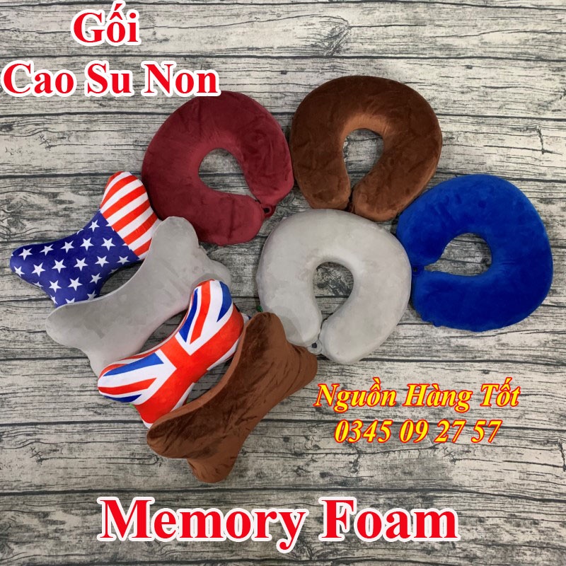 Gối Choàng Cổ Chữ U SAIGON 30x30cm - Dùng Gối Vòng Đi Máy Bay, Du Lịch, Xe Hơi, Ô tô, Văn Phòng, Quà Tặng