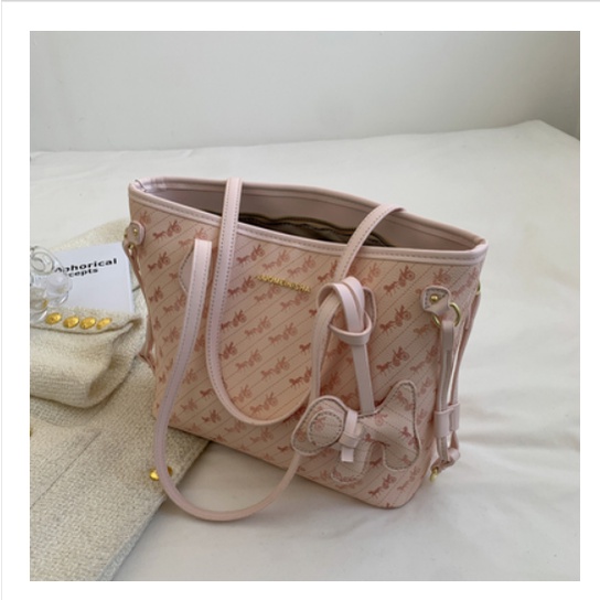 D365 Túi xách bản to khóa kéo phù hợp đi chơi đi làm