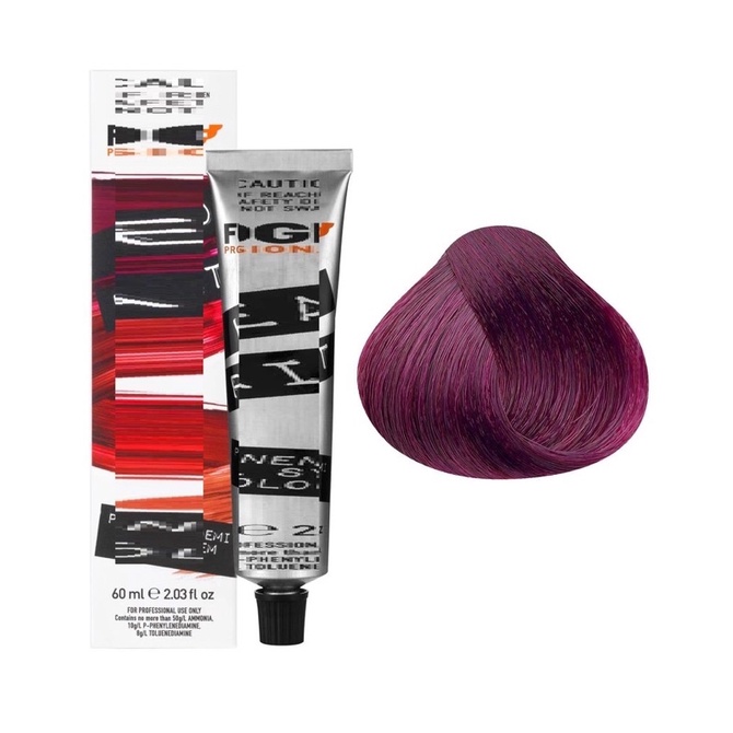 Tuýp Kem Thuốc Nhuộm Tóc Màu Tím Đỏ Rượu Vang Light Violet Red Hair Dye Coloring Cream