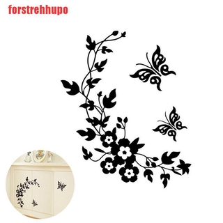 Sticker Dán Trang Trí Tủ Lạnh Hình Bướm 3d