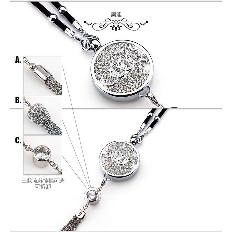 Mặt Dây Chuyền Đính Đá Pha Lê Hình logo Xe Hơi land Rover Cadillac Honda Ford Toyota Mazda Kia Nissan Hyundai Volkswagen