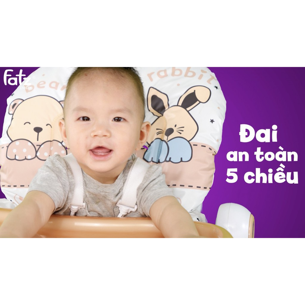 [Mã 256FMCGSALE giảm 8% đơn 500K] Ghế ăn dặm cao cấp Fatz Baby cho bé FB7202BN