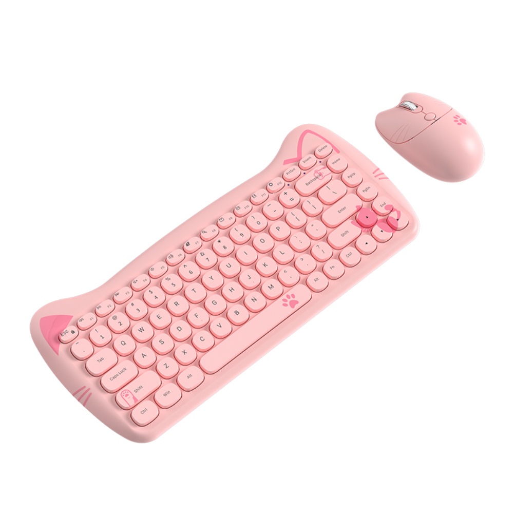 Black Jennings Ajazz 3060i Bàn Phím Hoạt Hình Mỏng Nhẹ Bluetooth 84 Phím Hoạt Hình.