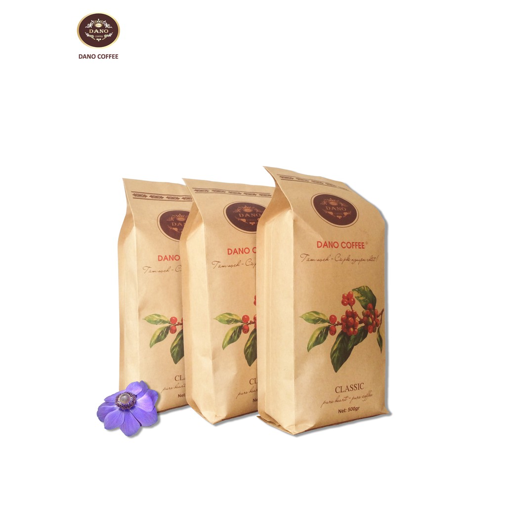 Cà phê nguyên chất Dano Coffee Cà phê Trung cấp Mix Arabica Robusta Culy tỉ lệ 10/45/45 Rang mộc 500gr tại Đắk Nông CC18 | BigBuy360 - bigbuy360.vn