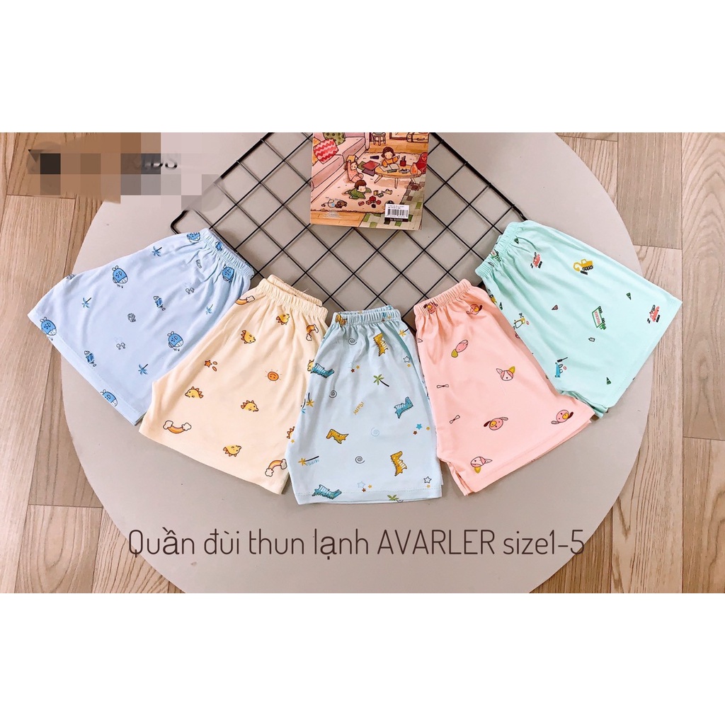 Combo 5 quần đùi thun lạnh cho bé từ 5- 16kg #Babysoc