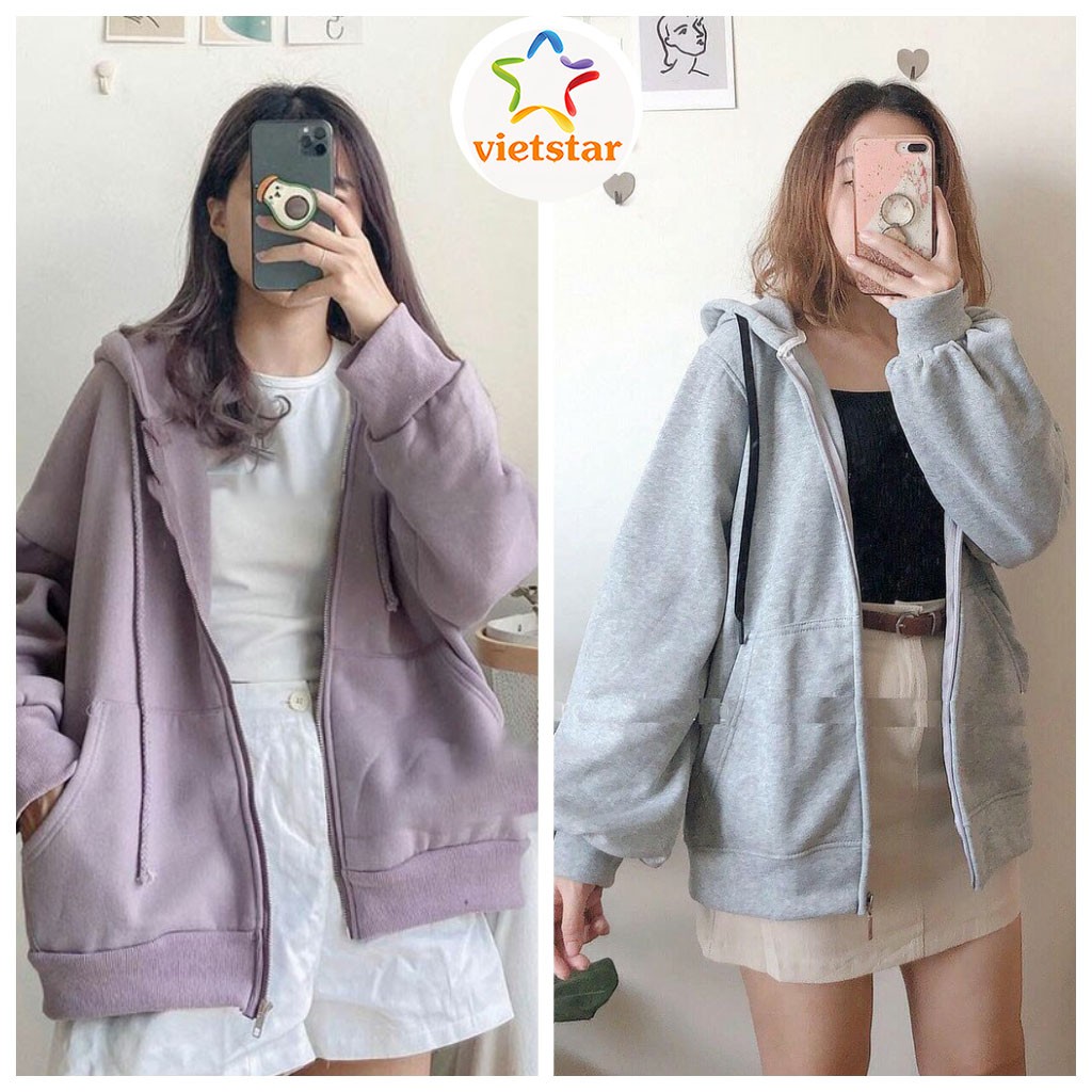 Áo khoác hoodie dây kép SIMPLE áo khoác jacket form rộng thu đông_VIETSTAR | BigBuy360 - bigbuy360.vn