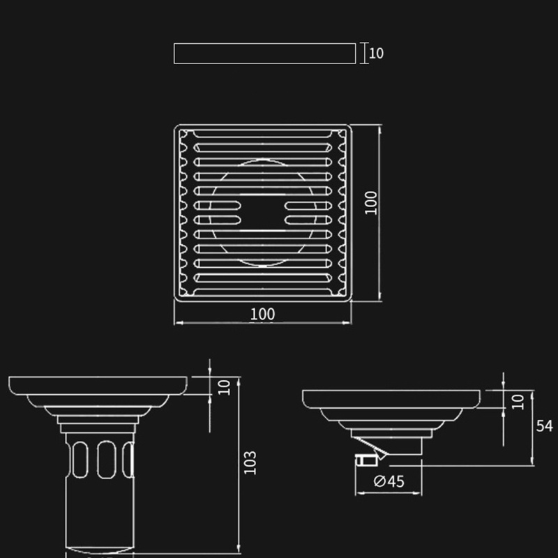 QQ Nắp Đậy Cống Thoát Nước Sàn Nhà Tắm Chống Nghẹt