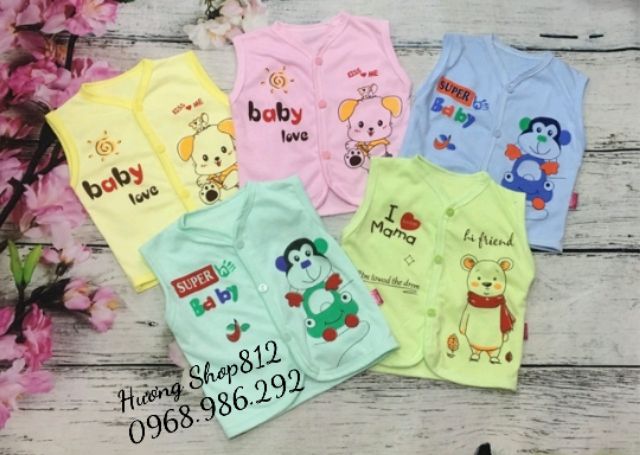 Áo gile cotton 2 lớp cho bé (nhiều mẫu)