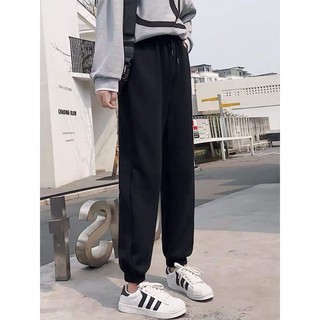 Quần Jogger nỉ cotton dày nam nữ