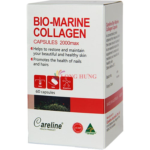 Viên uống Careline Bio - Marine Collagen hỗ trợ làm đẹp da