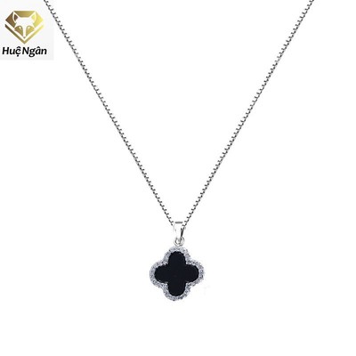 Dây chuyền bạc Ý 925 Huệ Ngân - Cỏ bốn lá may mắn PP1511