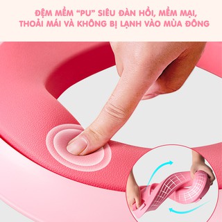 Bô vệ sinh cho bé thiết kế hình cầu thang Babyhop, bậc thang Toilet cho bé trai và gái, Ghế bô vệ sinh cho trẻ sơ sinh
