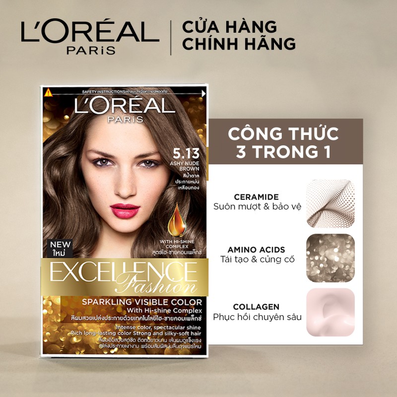 Kem nhuộm dưỡng tóc thời trang L'Oreal Paris Excellence Fashion 172ml | BigBuy360 - bigbuy360.vn